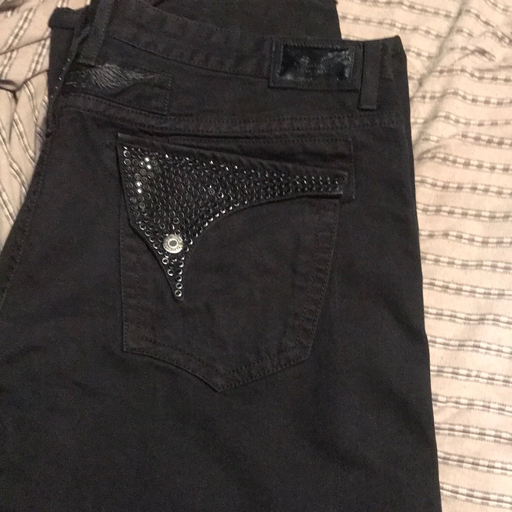 Black Robin’s Jeans
